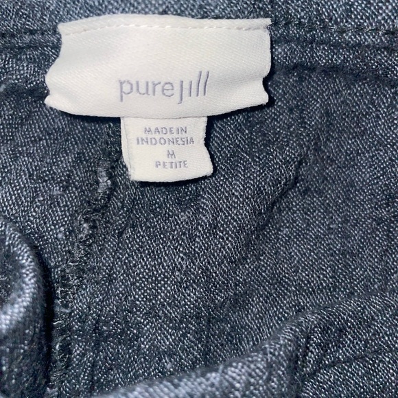 J Jill Pure Jill Linen Blend Crop Capri Pant - Picture 5 of 6